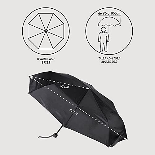 Parapluie Avengers noir enfant variant 3 