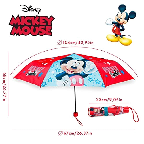 Parapluie Mickey enfant 23 cm variant 0 