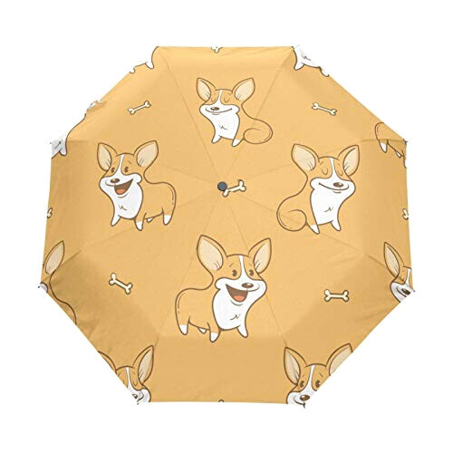 Parapluie Chien noir automatique 61 cm