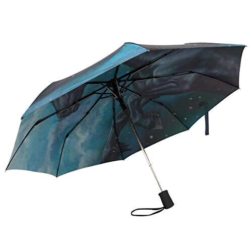 Parapluie Cheval noir automatique 28 cm variant 3 