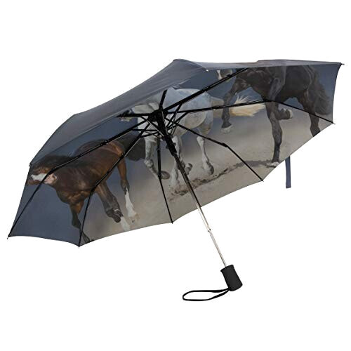 Parapluie Cheval noir automatique 28 cm variant 3 