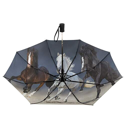 Parapluie Cheval noir automatique 28 cm variant 4 