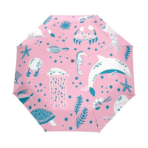 Parapluie Crabe noir automatique 61 cm