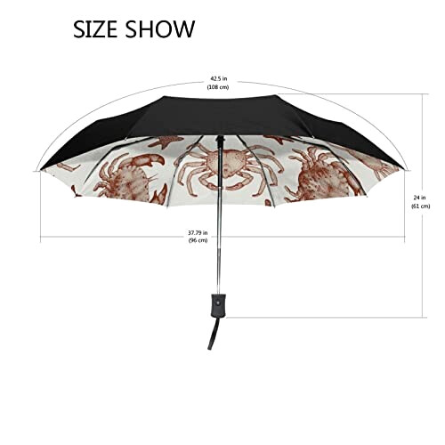 Parapluie Crabe mode mignon automatique 108 cm variant 0 