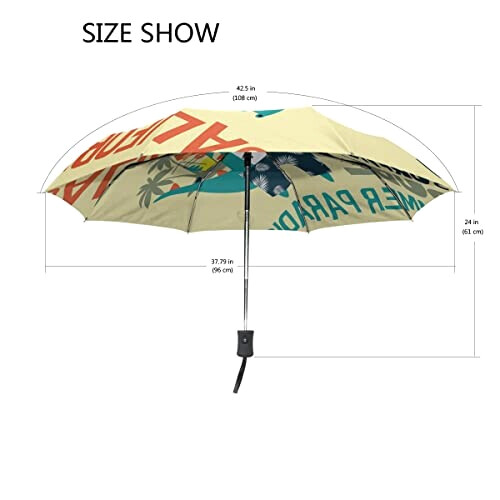 Parapluie Crocodile motif automatique 88 cm variant 4 