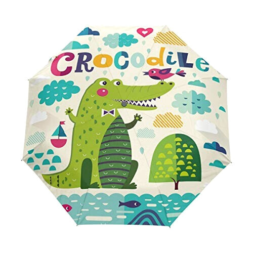 Parapluie Crocodile motif automatique 88 cm