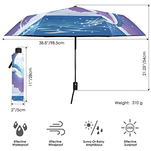 Parapluie Dauphin automatique variant 2 