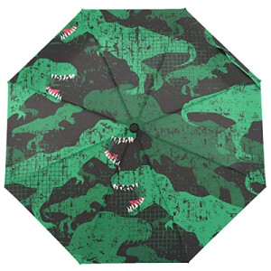 Parapluie Dinosaure noir automatique 28 cm