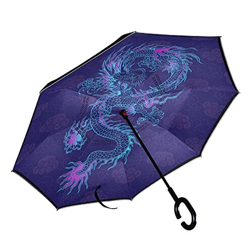 Parapluie Dragon violet