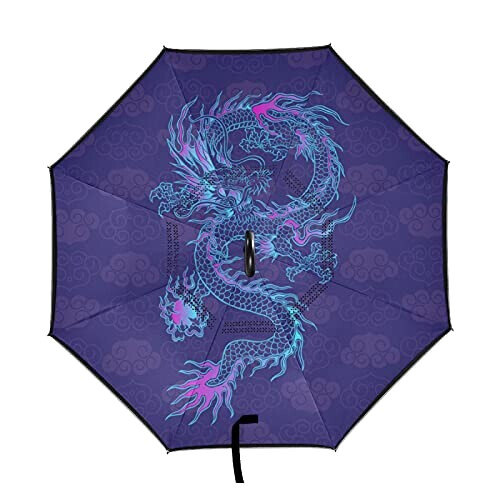 Parapluie Dragon violet variant 1 