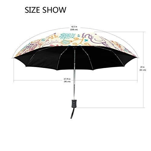 Parapluie Éléphant noir automatique 61 cm variant 2 