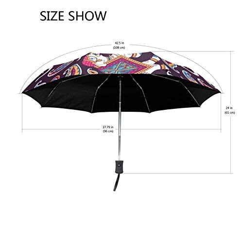 Parapluie Éléphant noir automatique 61 cm variant 2 