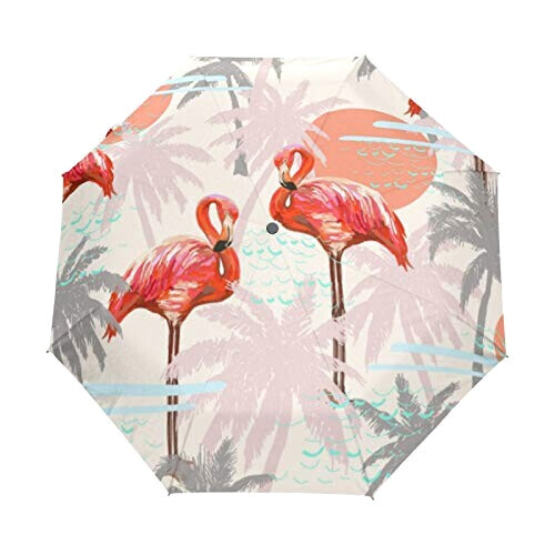 Parapluie Flamant rose noirrose automatique 61 cm variant 0 