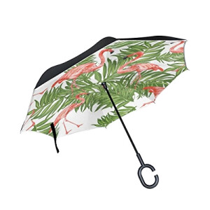 Parapluie Flamant rose roses