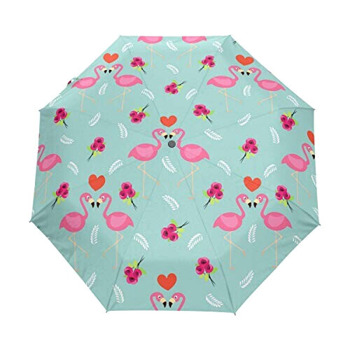 Parapluie Flamant rose rose automatique 28 cm