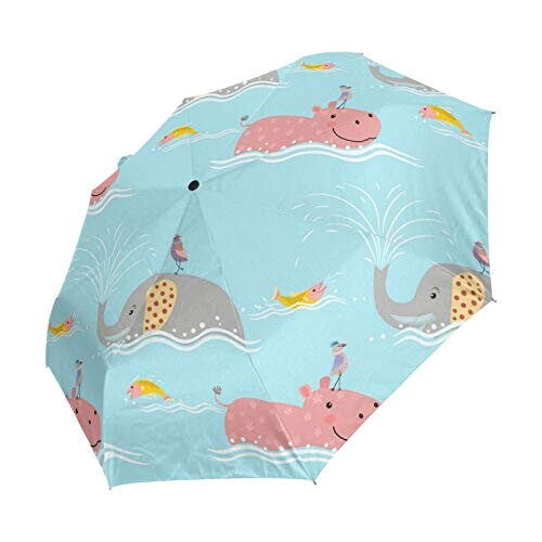 Parapluie Hippopotame art mignon automatique 108 cm variant 0 