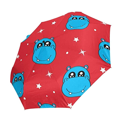 Parapluie Hippopotame noir 61 cm variant 1 