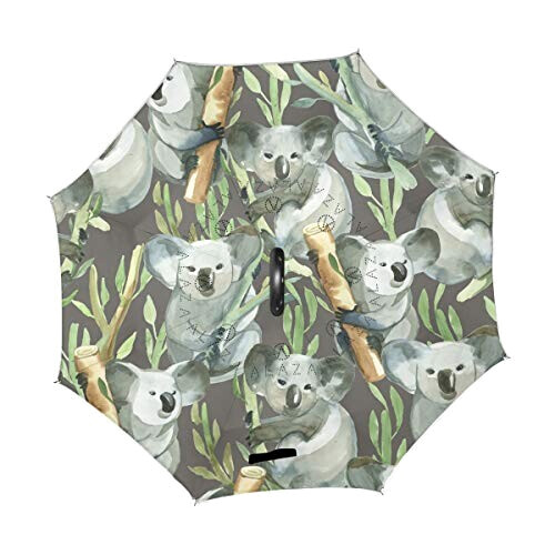 Parapluie Koala gris automatique 124 cm variant 0 