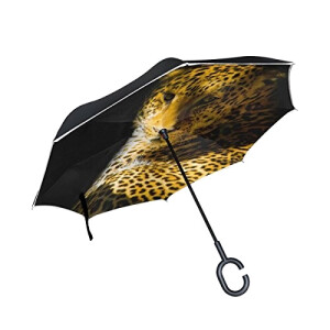 Parapluie Léopard doré 110 cm