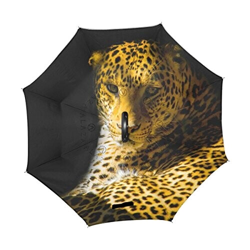 Parapluie Léopard doré 110 cm variant 0 