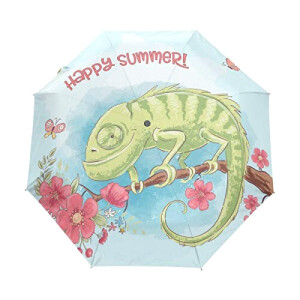 Parapluie Lézard mode mignon automatique 108 cm