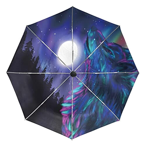 Parapluie Loup mode mignon automatique 108 cm