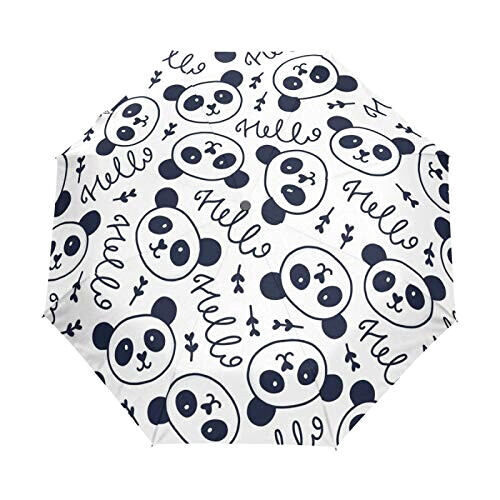 Parapluie Panda noir automatique 61 cm variant 0 