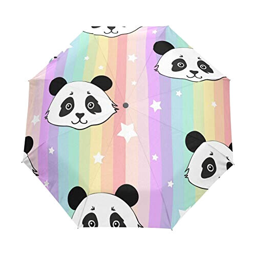 Parapluie Panda noir automatique 61 cm variant 0 