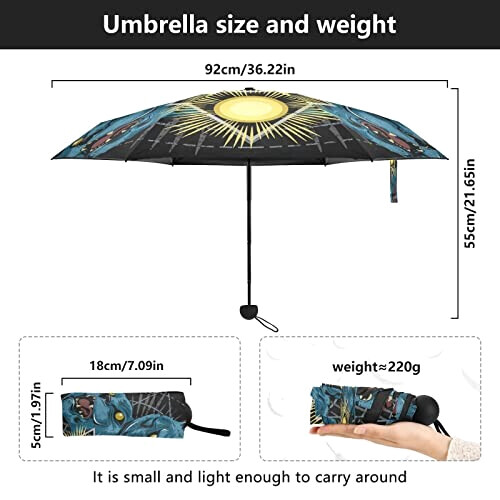 Parapluie Panthère motif 88 cm variant 4 