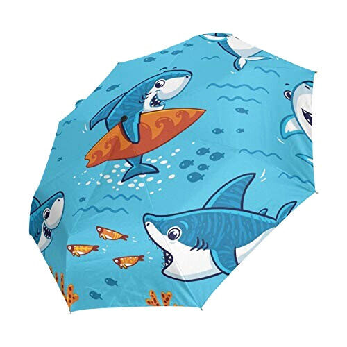 Parapluie Requin noir automatique 61 cm variant 1 