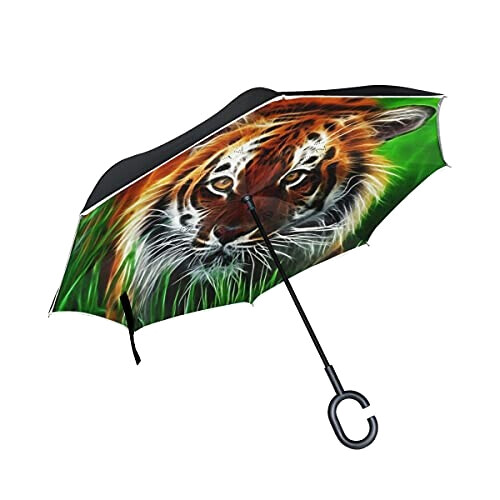 Parapluie Tigre jaune