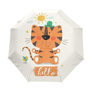 Parapluie Tigre noir automatique 61 cm