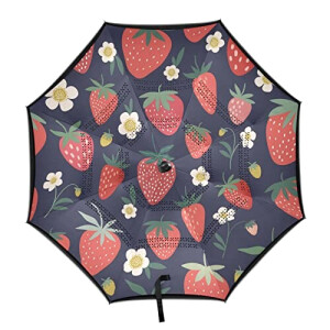 Parapluie Fraise automatique 124 cm