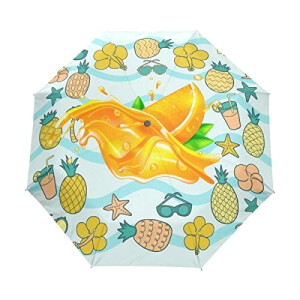 Parapluie Orange Fruit motif automatique 88 cm