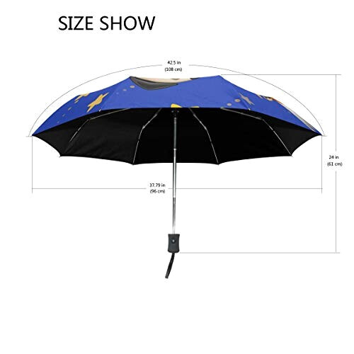 Parapluie Citrouille multicolore automatique 107 cm variant 1 