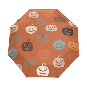 Parapluie Citrouille orange automatique 61 cm