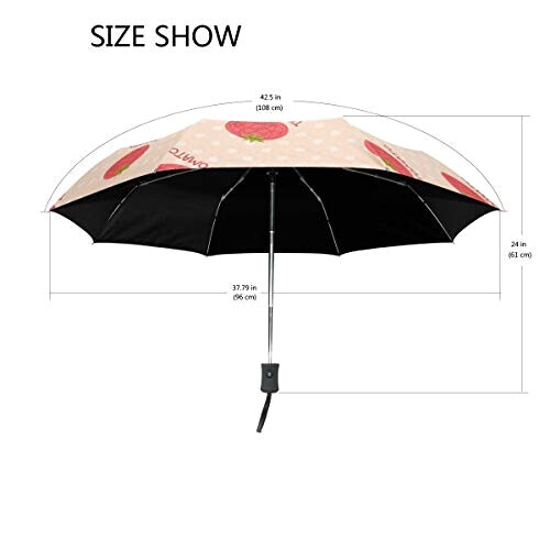 Parapluie Tomate mode mignon automatique 108 cm variant 1 