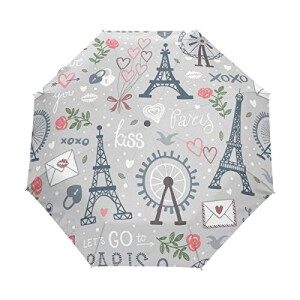 Parapluie Paris noir automatique 61 cm