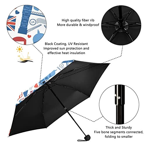 Parapluie Londres motif 88 cm variant 5 