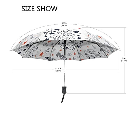 Parapluie New York motif automatique 88 cm variant 4 