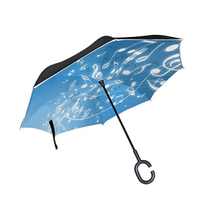 Parapluie Note de musique bleu 110 cm