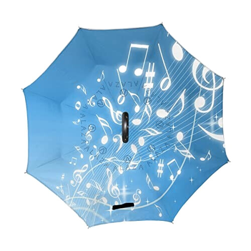 Parapluie Note de musique bleu 110 cm variant 0 