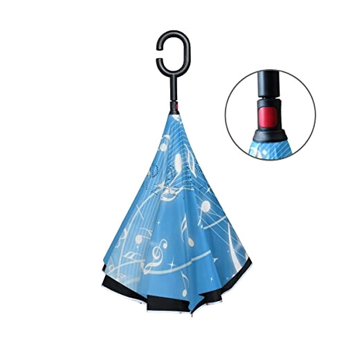 Parapluie Note de musique bleu 110 cm variant 1 