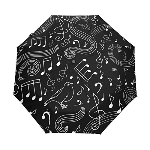 Parapluie Note de musique noir 61 cm