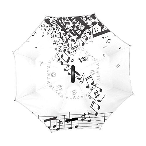 Parapluie Note de musique noir variant 0 