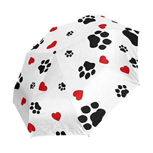 Parapluie Coeur noir automatique 61 cm variant 1 