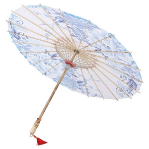 Parapluie Chinois bleu 58 cm