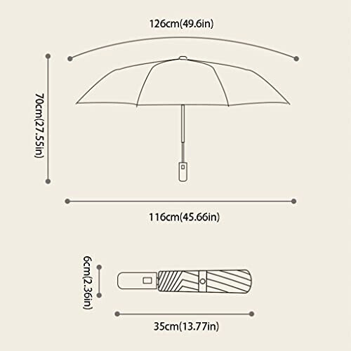 Parapluie rose automatique 116 cm variant 5 