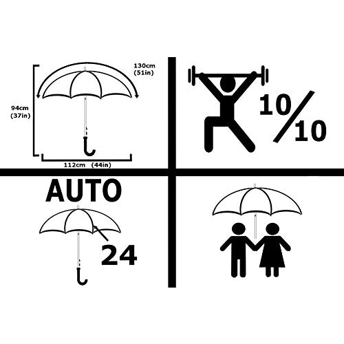 Parapluie vert foncé automatique 94 cm variant 0 