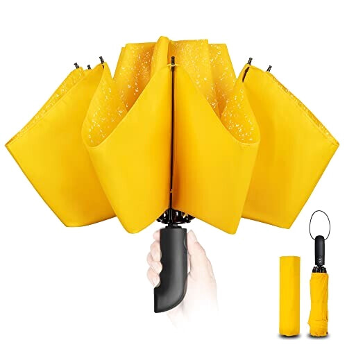 Parapluie jaune automatique 105 cm